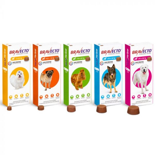 Bravecto Antiparasitario 12 Semanas Perro 2 A 45kg