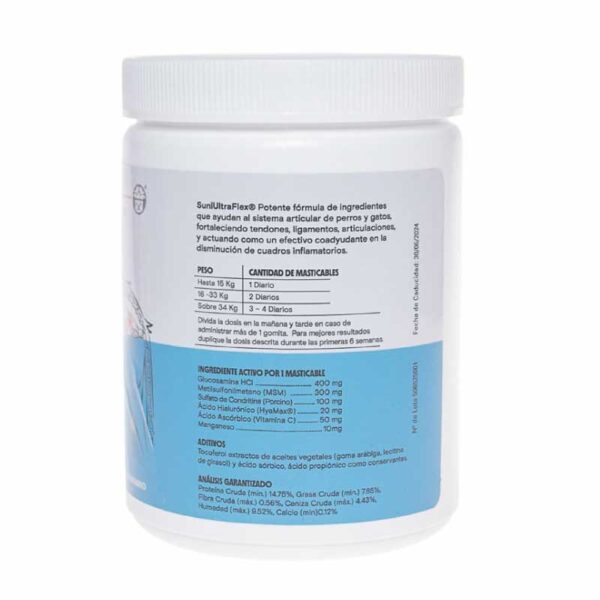 Suniultraflex Cuidado Articular Intensivo Perros Gatos 50 Gomitas 3