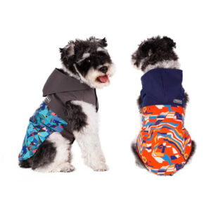 Wonder Dog Parka Rain Impermeable Respirable Azul Rojo Xsmall 2