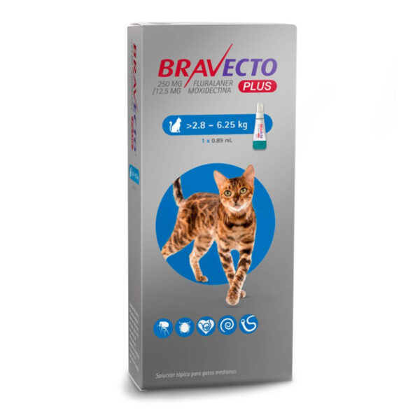Bravecto Antiparasitario 12 Semanas Gato 12 A 28kg 3