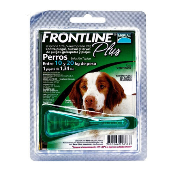 Frontline Plus Perro 10 A 20 Kg
