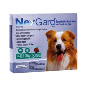 Nexgard Antipasitario Perro 10 A 25kg 3 Comprimidos