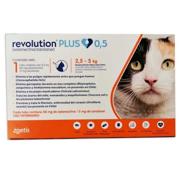 Revolution Plus Pipeta Antiparasitario Gato 25 A 5kg